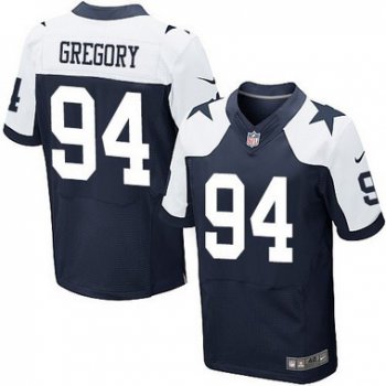 Men's Dallas Cowboys #94 Randy Gregory Navy Blue Thanksgiving Alternate NFL Nike Elite Jersey