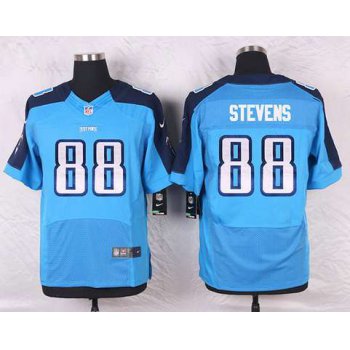 Men's Tennessee Titans #88 Craig Stevens Light Blue Team Color NFL Nike Elite Jersey
