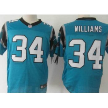 Nike Carolina Panthers #34 DeAngelo Williams Light Blue Elite Jersey