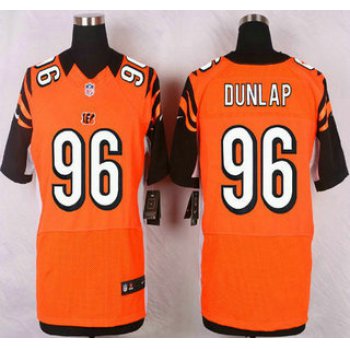 Men's Cincinnati Bengals #96 Carlos Dunlap Orange Alternate NFL Nike Elite Jersey