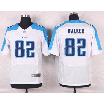 Men's Tennessee Titans #82 Delanie Walker White Road NFL Nike Elite Jersey