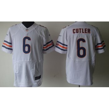 Nike Chicago Bears #6 Jay Cutler White Elite Jersey
