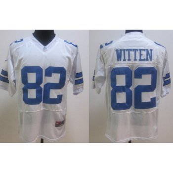 Nike Dallas Cowboys #82 Jason Witten White Elite Jersey