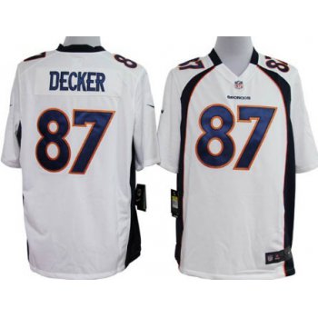Nike Denver Broncos #87 Eric Decker White Game Jersey