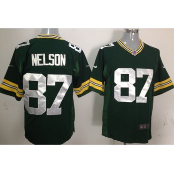Nike Green Bay Packers #87 Jordy Nelson Green Game Jersey