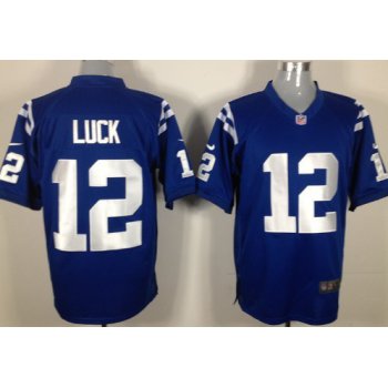 Nike Indianapolis Colts #12 Andrew Luck Blue Game Jersey