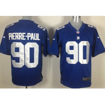 Nike New York Giants #90 Jason Pierre-Paul Blue Game Jersey