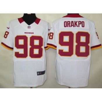 Nike Washington Redskins #98 Brian Orakpo White Elite Jersey