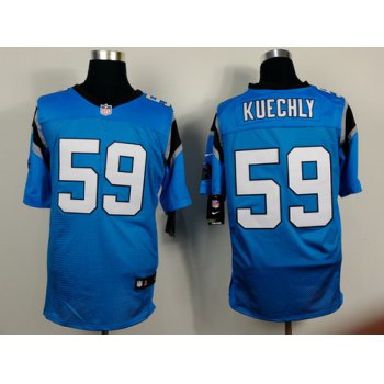 Nike Carolina Panthers #59 Luke Kuechly Light Blue Elite Jersey