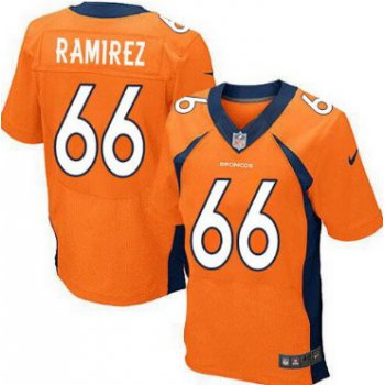 Nike Denver Broncos #66 Manny Ramirez 2013 Orange Elite Jersey