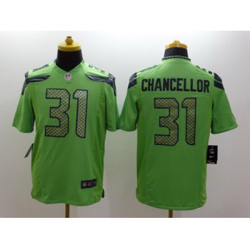 Nike Seattle Seahawks #31 Kam Chancellor Green Limited Jersey