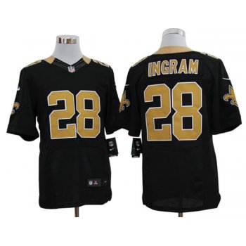 Size 60 4XL-Mark Ingram New Orleans Saints #28 Black Stitched Nike Elite NFL Jerseys