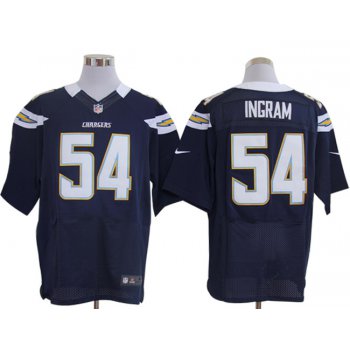 Size 60 4XL-Melvin Ingram San Diego Chargers #54 Dark Blue Stitched Nike Elite NFL Jerseys