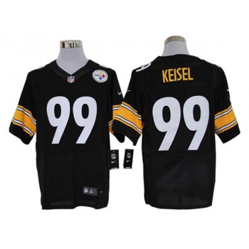 Size 60 4XL-Pittsburgh Steelers #99 Brett Keisel Black Stitched Nike Elite NFL Jerseys