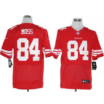 Size 60 4XL-Randy Moss San Francisco 49ers #84 Red Stitched Nike Elite NFL Jerseys