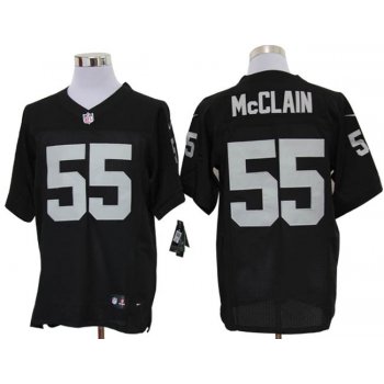 Size 60 4XL-Rolando McClain Oakland Raiders #55 Black Stitched Nike Elite NFL Jerseys