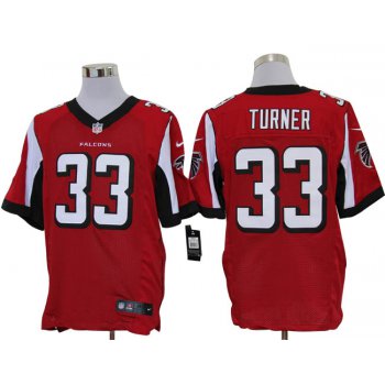 Size 60 4XL-Turner Atlanta Falcons #33 Red Stitched Nike Elite NFL Jerseys