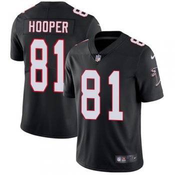 Nike Atlanta Falcons #81 Austin Hooper Black Alternate Men's Stitched NFL Vapor Untouchable Limited Jersey