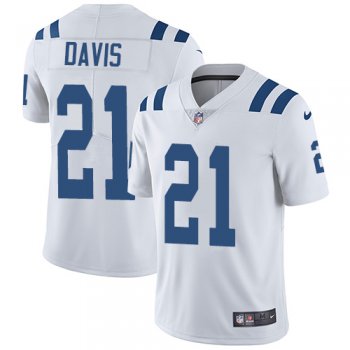 Nike Indianapolis Colts #21 Vontae Davis White Men's Stitched NFL Vapor Untouchable Limited Jersey