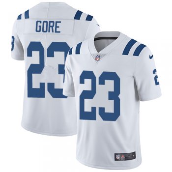 Nike Indianapolis Colts #23 Frank Gore White Men's Stitched NFL Vapor Untouchable Limited Jersey