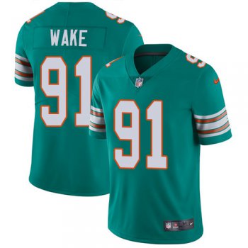Nike Miami Dolphins #91 Cameron Wake Aqua Green Alternate Men's Stitched NFL Vapor Untouchable Limited Jersey