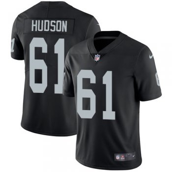 Nike Oakland Raiders #61 Rodney Hudson Black Team Color Men's Stitched NFL Vapor Untouchable Limited Jersey