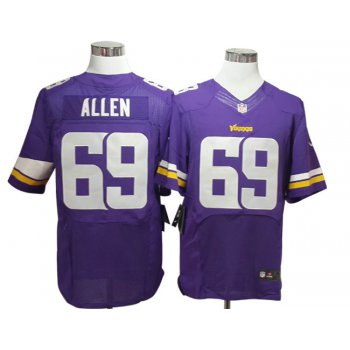 Size 60 4XL Jared Allen Minnesota Vikings #69 Purple Stitched Nike Elite Jersey