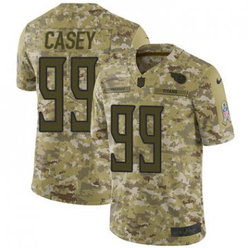 Nike Titans #99 Jurrell Casey Camo Men's Stitched NFL Limited 2018 Salute To Service Jersey