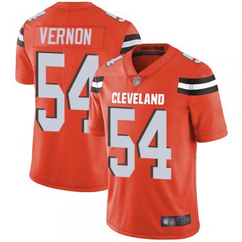 Men's Cleveland Browns #54 Olivier Vernon Orange Alternate Men's Stitched Football Vapor Untouchable Limited Jersey