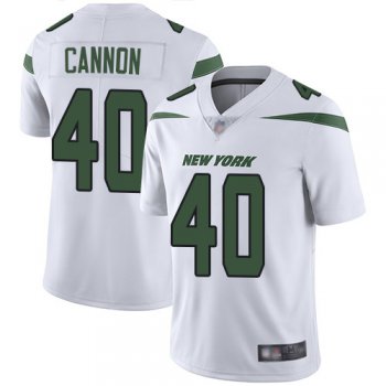 New York Jets #40 Trenton Cannon White Men's Stitched Football Vapor Untouchable Limited Jersey