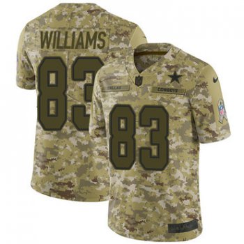Nike Cowboys #83 Terrance Williams Camo Men's Stitched NFL Limited 2018 Salute To Service Jersey