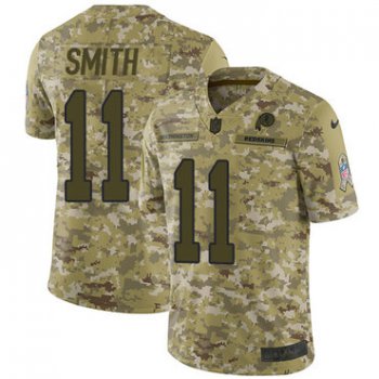 Nike Redskins #11 Alex Smith Camo Men's Stitched NFL Limited 2018 Salute To Service Jersey