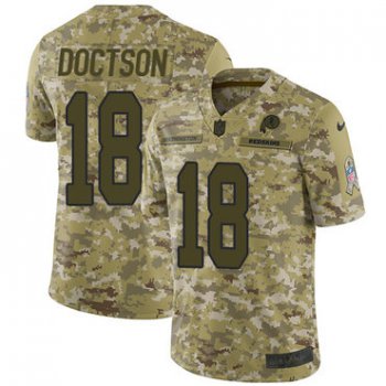Nike Redskins #18 Josh Doctson Camo Men's Stitched NFL Limited 2018 Salute To Service Jersey