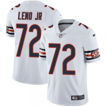 Men's Nike Chicago Bears #72 Charles Leno Jr White Stitched Football Vapor Untouchable Limited Jersey