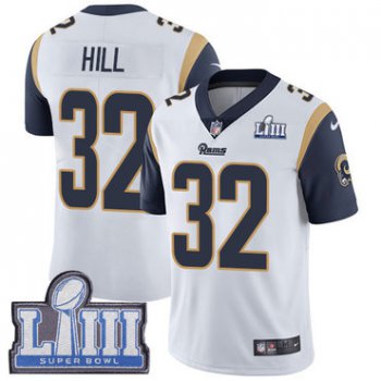 #32 Limited Troy Hill White Nike NFL Road Men's Jersey Los Angeles Rams Vapor Untouchable Super Bowl LIII Bound