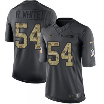 Men's Dallas Cowboys #54 Randy White Black Anthracite 2016 Salute To Service Stitched NFL Nike Limited Jersey