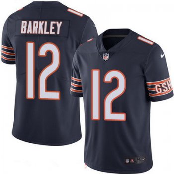 Men's Chicago Bears #12 Matt Barkley Navy Blue 2016 Color Rush Stitched NFL Nike Limited Jersey