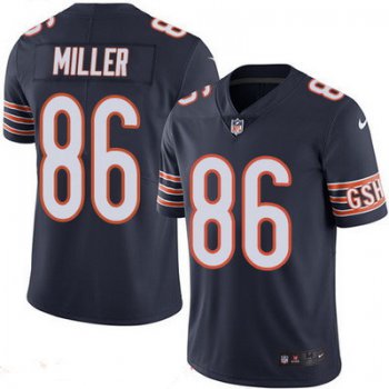 Men's Chicago Bears #86 Zach Miller Navy Blue 2016 Color Rush Stitched NFL Nike Limited Jersey