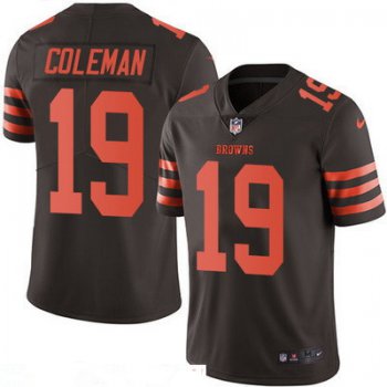 Men's Cleveland Browns #19 Corey Coleman Brown 2016 Color Rush Stitched NFL Nike Limited Jersey