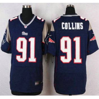 New England Patriots #91 Jamie Collins Navy Blue Team Color NFL Nike Elite Jersey