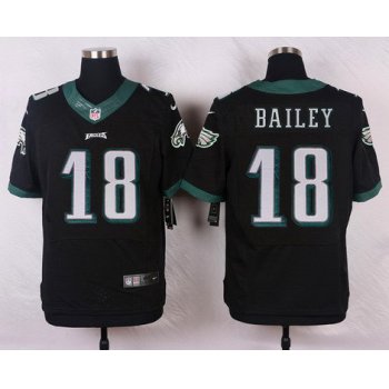 Philadelphia Eagles #18 Rasheed Bailey Black Alternate NFL Nike Elite Jersey