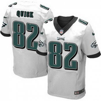 Philadelphia Eagles #82 Mike Quick White Retired Player NFL Nike Elite Jersey