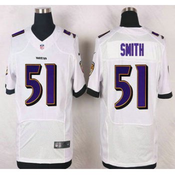 Baltimore Ravens #51 Daryl Smith White Road NFL Nike Elite Jersey