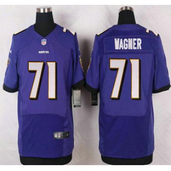 Baltimore Ravens #71 Rick Wagner Purple Team Color NFL Nike Elite Jersey
