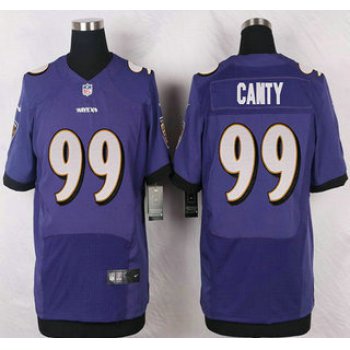 Baltimore Ravens #99 Chris Canty Purple Team Color NFL Nike Elite Jersey
