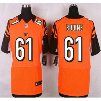 Cincinnati Bengals #61 Russell Bodine Orange Alternate NFL Nike Elite Jersey