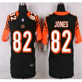 Cincinnati Bengals #82 Marvin Jones Black Team Color NFL Nike Elite Jersey