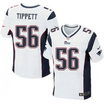 New England Patriots #56 Andre Tippett White Retired Player NFL Nike Elite Jersey