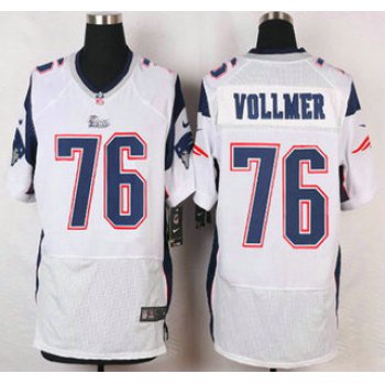 New England Patriots #76 Sebastian Vollmer White Road NFL Nike Elite Jersey