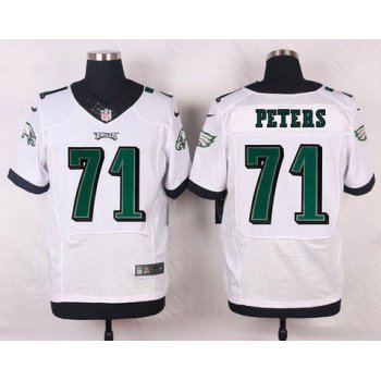 Philadelphia Eagles #71 Jason Peters White Road NFL Nike Elite Jersey